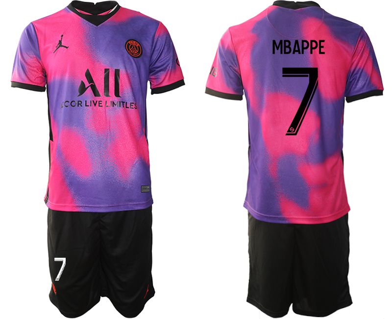 Men 2020-2021 Club Paris St German away purple #7 Soccer Jersey->united states jersey->Soccer Country Jersey